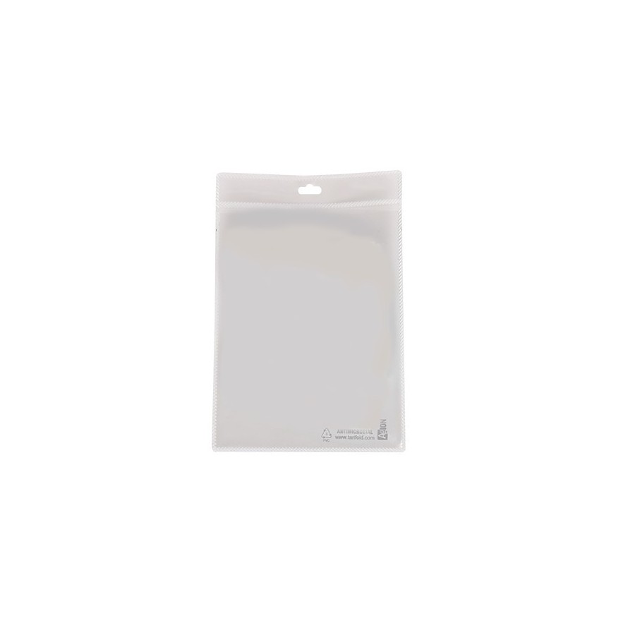 PACK 10 FUNDAS PVC 122X180MM  2 COMPARTIMENTOS PORTADOCUMENTOS TARIFOLD 335103