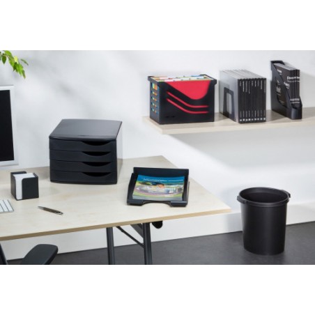 Jalema Re-Solution clasificador de escritorio Negro Poliestireno (PS)