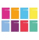 7127-CUADERNO PLASTIPAC 90 GRS. TAPA POLIPROPILENO FOLIO 80 HOJAS LISO CON MARGEN SURTIDO PACSA 16567