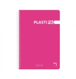 7129-CUADERNO PLASTIPAC 90 GRS. TAPA POLIPROPILENO 4o 80 HOJAS LISO CON MARGEN SURTIDO PACSA 16573