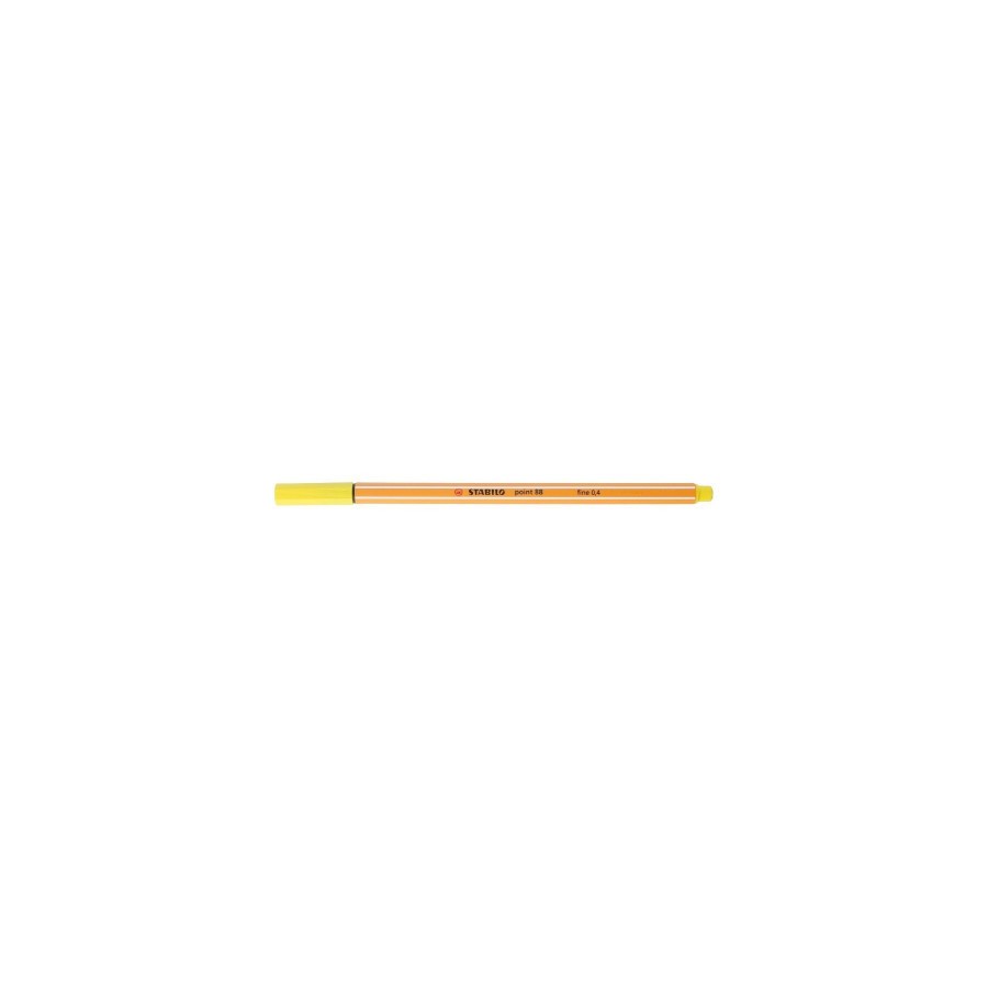 713-ROTULADOR PUNTA FINA POINT 88 0.4MM AMARILLO LIMON STABILO 88/24
