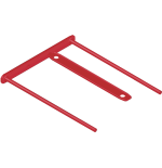 7149-PACK 100 FASTENER METAL FLEXIBLE D-CLIP ROJO BANKERS BOX 1189301