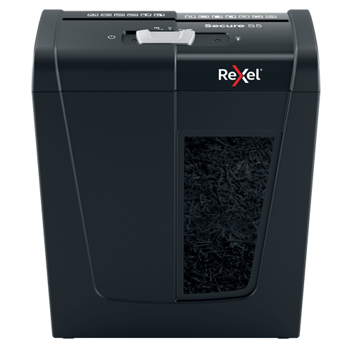 7174-Rexel Secure S5 triturador de papel Corte en tiras 70 dB Negro