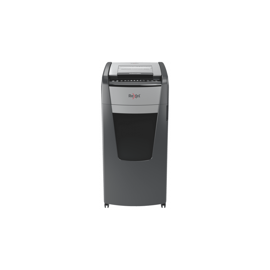 7176-Rexel Optimum AutoFeed+ 600X triturador de papel Corte cruzado 55 dB 23 cm Negro, Plata