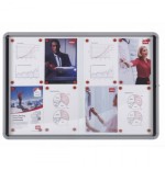 7226-VITRINA NOBO PUERTA CORREDERA INTERIOR FONDO METAL 8 X A4 HOJAS NOBO 1902569