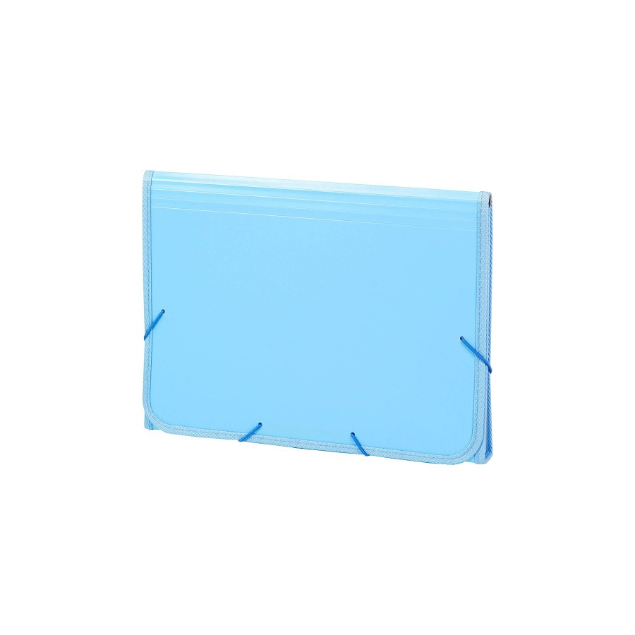 7249-ACORDEON POLIPROPILENO SOFT FOLIO 13 DEPARTAMENTOS RIBETE GOMA AZUL CARCHIVO 19260010