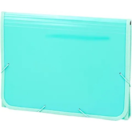 7252-ACORDEON POLIPROPILENO SOFT FOLIO 13 DEPARTAMENTOS RIBETE GOMA MENTA CARCHIVO 19260017