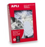 7296-CAJA 500 ETIQUETAS COLGANTES BLANCAS 22 X 35 MM APLI 390