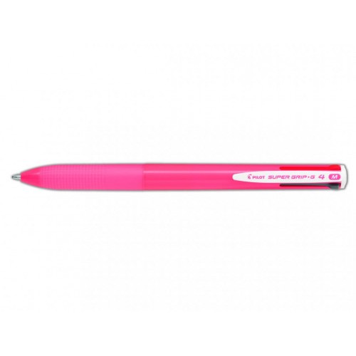7317-BOLIGRAFO SUPERGRIP G - 4 COLORES - CUERPO COLOR- ROSA PILOT BPKGG-35M-P