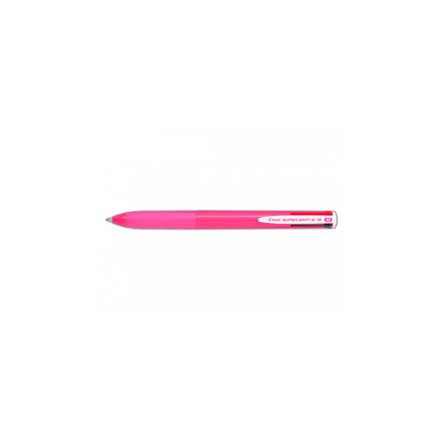 7317-BOLIGRAFO SUPERGRIP G - 4 COLORES - CUERPO COLOR- ROSA PILOT BPKGG-35M-P