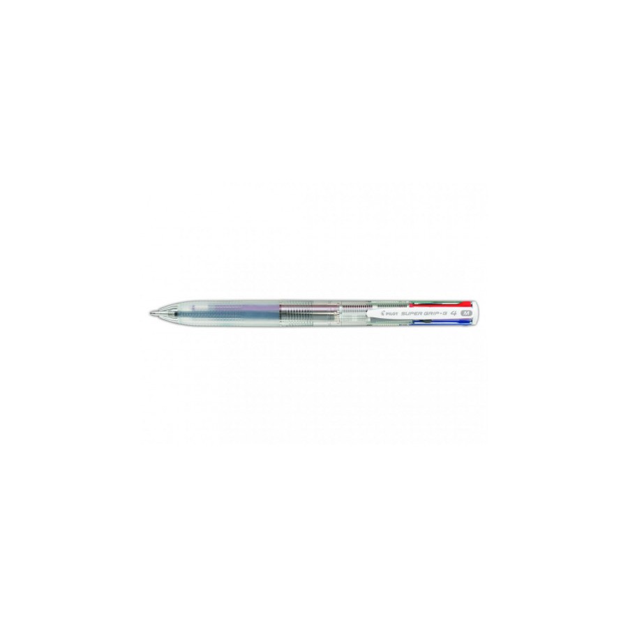7318-BOLIGRAFO SUPERGRIP G - 4 COLORES - CUERPO COLOR TRANSPARENTE PILOT BPKGG-35M-NC