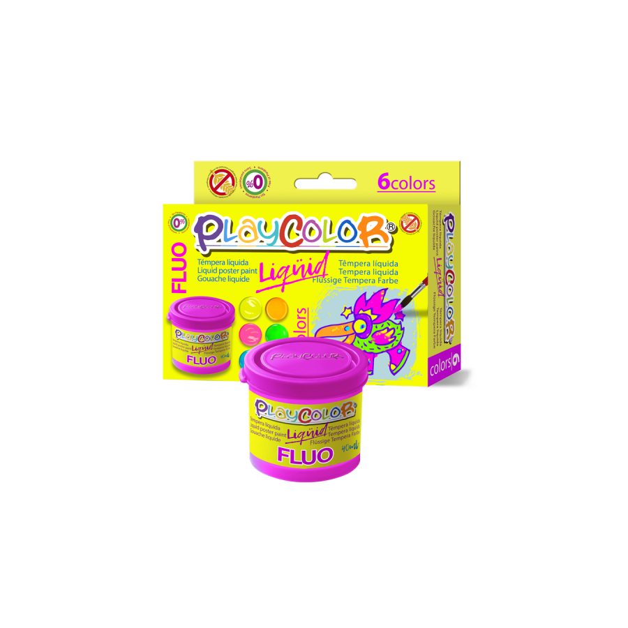 7329-Playcolor Liquid Pintura para carteles 40 ml 6 pieza(s)