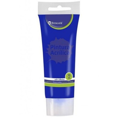 7334-BOTE PINTURA ACRILICA 75 ML AZUL OSCURO BISMARK 328520