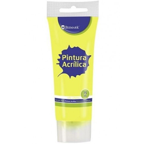 7340-BOTE PINTURA ACRILICA 75 ML AMARILLO BISMARK 328527