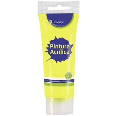 7340-BOTE PINTURA ACRILICA 75 ML AMARILLO BISMARK 328527