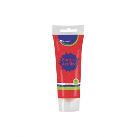 7348-Bismark 328676 pintura acrilica 75 ml Rojo Tubo