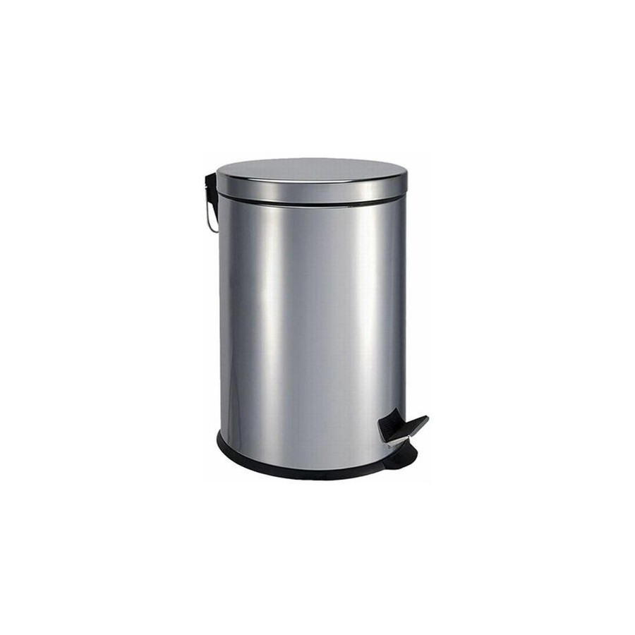 7482-PAPELERA ACERO CON PEDAL 5L PULL IMPORT DP504