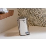 7483-PAPELERA ACERO CON PEDAL 12L PULL IMPORT DP412