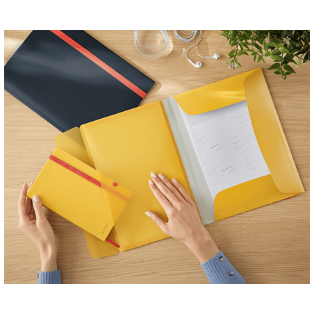 CARPETA 3 SOL. COSY MOBILE C/BOLS AMARILLO LEITZ 46190019