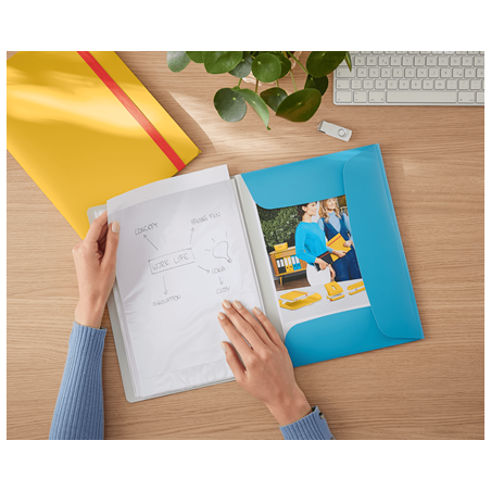 7508-CARPETA FUNDAS COSY MOBILE PLUS AZUL LEITZ 46700061