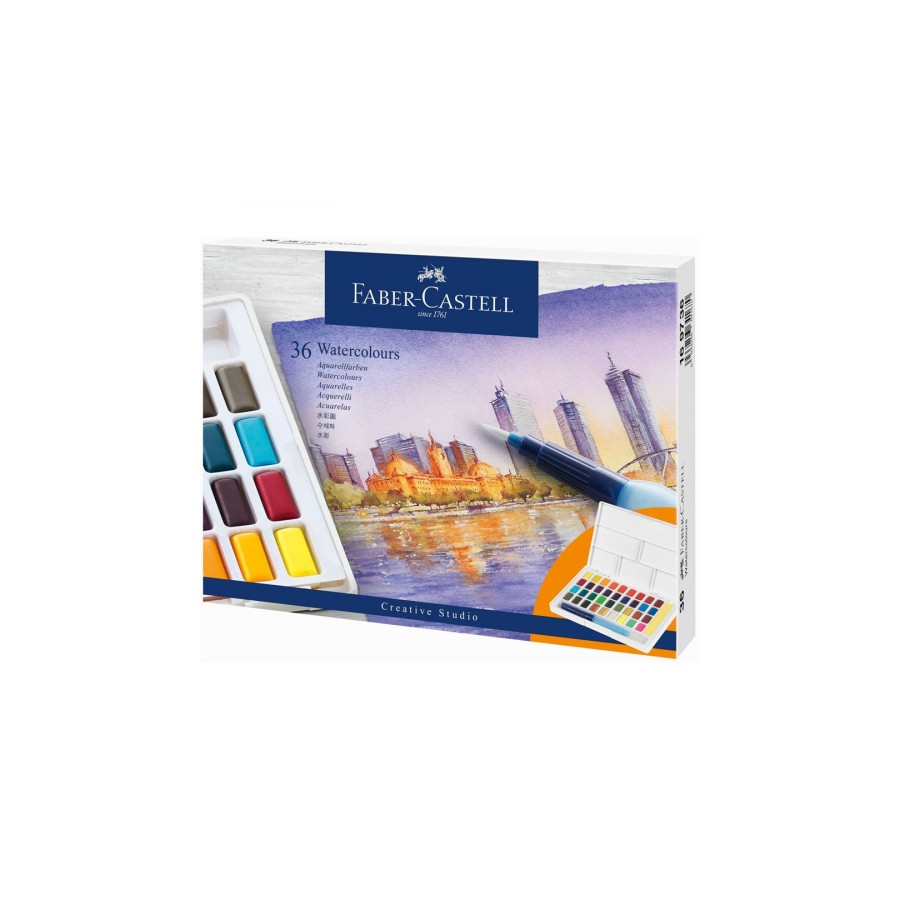 7533-ESTUCHE CON 36 ACUARELAS CREATIVE STUDIO. FABER CASTELL 169736