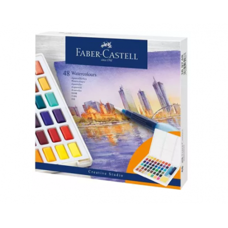 7535-ESTUCHE CON 48 ACUARELAS CREATIVE STUDIO. FABER CASTELL 169748