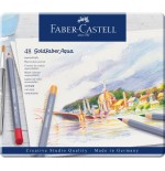 7542-ESTUCHE DE METAL CON 48 LAPICES DE COLORES ACUARELABLES GOLDFABER. FABER CASTELL 114648