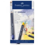 7544-ESTUCHE DE METAL CON 12 LAPICES DE COLORES GOLDFABER. FABER CASTELL 114712