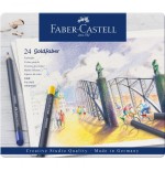 7546-ESTUCHE DE METAL CON 24 LAPICES DE COLORES GOLDFABER. FABER CASTELL 114724