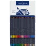 7551-ESTUCHE DE METAL CON 48 LAPICES DE COLORES GOLDFABER. FABER CASTELL 114748