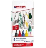 7552-PACK 5 MARCADORES PARA TEXTILES. EDDING 4500-5-S