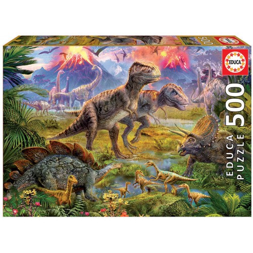 7590-Educa Dinosaur Gathering Puzzle rompecabezas 500 pieza(s)