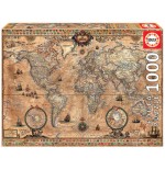 7598-Educa Antique World Map Puzzle rompecabezas 1000 pieza(s)