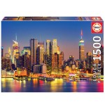 7604-Educa Manhattan at Night Puzzle rompecabezas 1500 pieza(s)