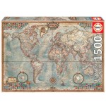 7607-Educa Political Map of The World Puzzle rompecabezas 1500 pieza(s)