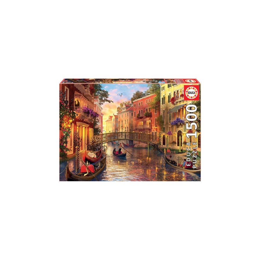 7608-Educa Sunset in Venice Puzzle rompecabezas 1500 pieza(s)