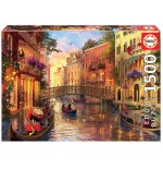 7608-Educa Sunset in Venice Puzzle rompecabezas 1500 pieza(s)