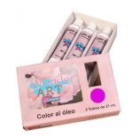 7634-CAJA 3 TUBOS 21ML. OLEO No.17 MAGENTA WONDER ART BY PRYSE 6250017