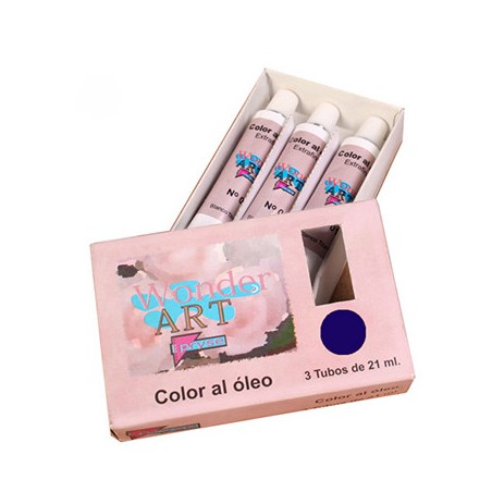 7638-CAJA 3 TUBOS 21ML. OLEO No.26 AZUL PRUSSIAN WONDER ART BY PRYSE 6250026