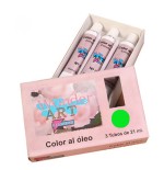 7647-CAJA 3 TUBOS 21ML. OLEO No.48 VERDE SAVIA WONDER ART BY PRYSE 6250048