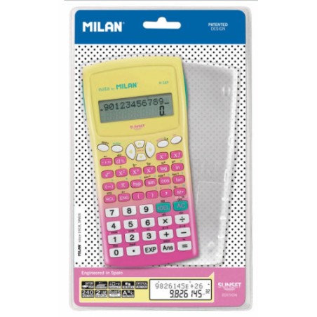 BLISTER CALCULADORA CIENTIFICA M240 SUNSET ROSA NUEVO MILAN 159110SNPBL