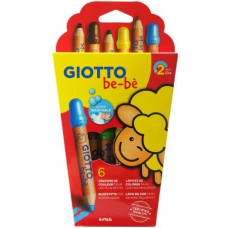 7731-ESTUCHE 6 LAPICES BE-BE SUPER + SACAPUNTAS. GIOTTO F46960000