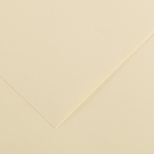 7750-PACK 25 HOJAS CARTULINA IRIS 50X65 185G CREMA CANSON C200040219