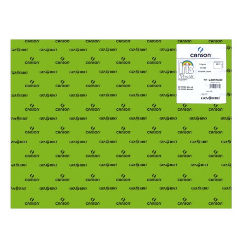 7754-PACK 25 HOJAS CARTULINA IRIS 50X65 185G VERDE BILLAR CANSON C200040238