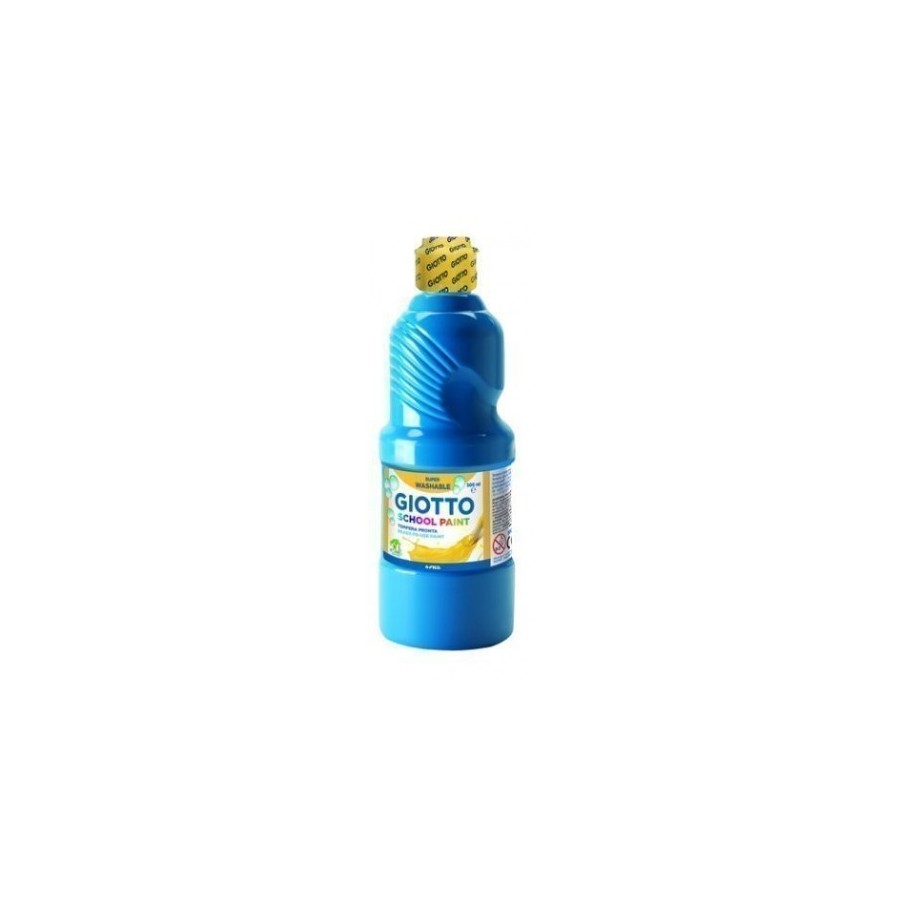7783-Giotto Tempera Escolar 500 ml Botella Azul, Cian