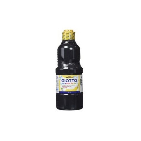 7789-Giotto F535324 tempera 500 ml Botella Negro
