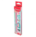 7804-CAJA 12 LAPICES DE GRAFITO CON GOMA HB COLORES SURTIDOS MAPED 851730