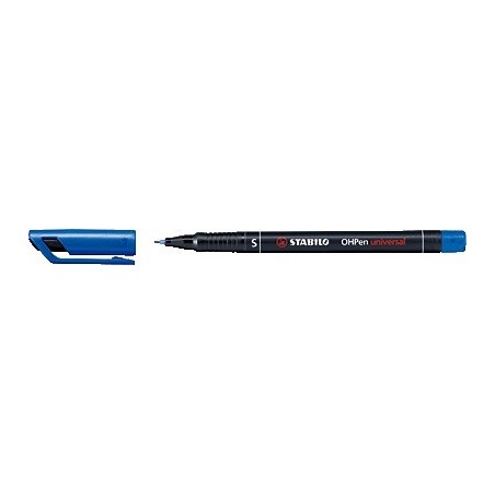 783-MARCADOR PERMANENTE PUNTA SUPERFINA OHPEN UNIVERSAL 0,4MM. AZUL STABILO 841/41