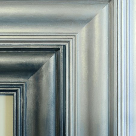 7849-La Pajarita Cera solida metalizada plata