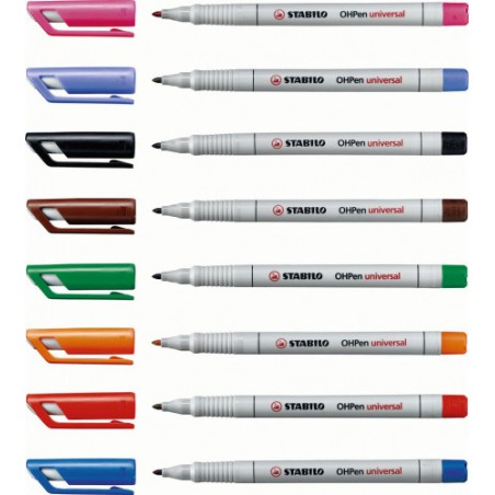 787-MARCADOR PERMANENTE PUNTA FINA OHPEN UNIVERSAL 0,7MM. AZUL STABILO 842/41
